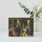 Carte Postale Le déni de Saint Pierre - Caravaggio (Debout devant)