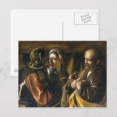 Carte Postale Le déni de Saint Pierre - Caravaggio (Devant / Derrière)