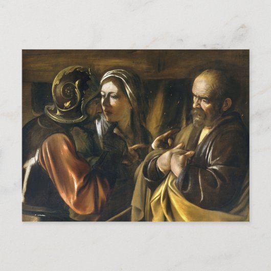 Carte Postale Le déni de Saint Pierre - Caravaggio (Devant)