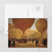 Carte Postale Le départ de Leon Michel Gambetta (Devant / Derrière)