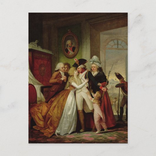 Carte Postale Le départ des volontaires (Devant)