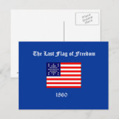 Carte Postale Le Dernier drapeau de la liberté (Devant / Derrière)