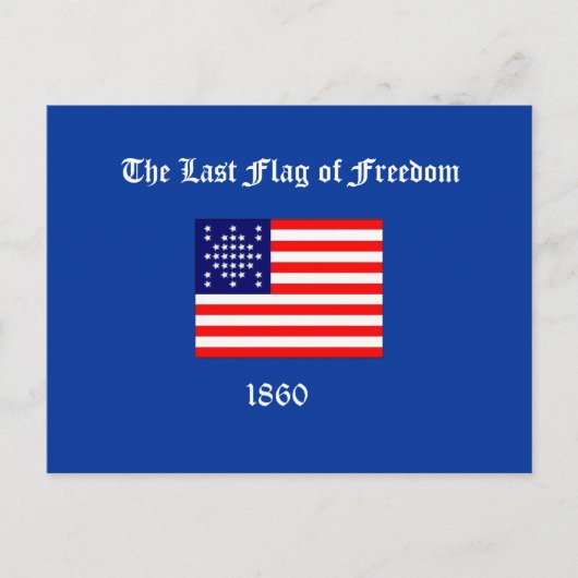 Carte Postale Le Dernier drapeau de la liberté (Devant)