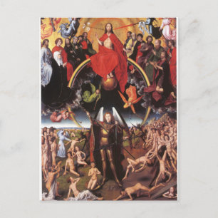 Carte Postale Le Dernier Jugement. Hans Memling ; c. 1467-1471
