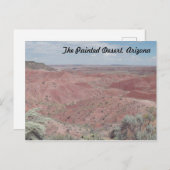Carte Postale Le désert peint, Arizona (Devant / Derrière)