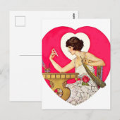 Carte Postale Le désir du coeur par C Coles Phillips (Devant / Derrière)