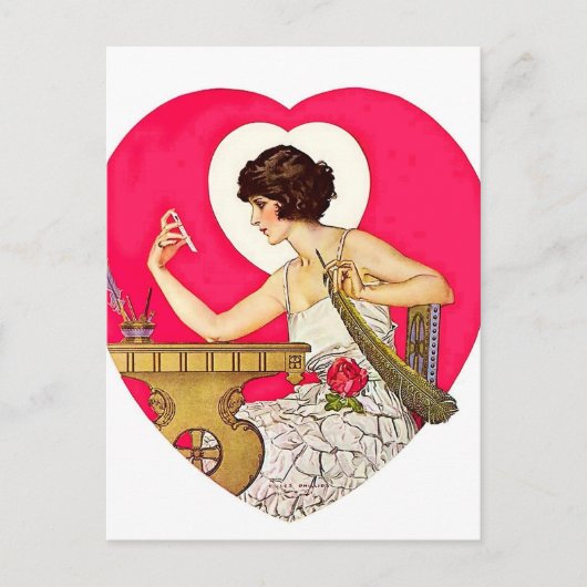 Carte Postale Le désir du coeur par C Coles Phillips (Devant)