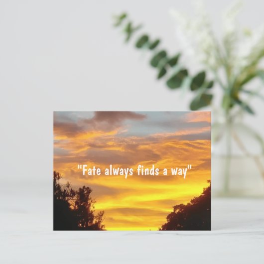 Carte Postale Le destin trouve toujours une façon d'Inspirer Cit (Debout devant)