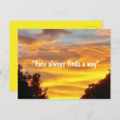 Carte Postale Le destin trouve toujours une façon d'Inspirer Cit (Devant / Derrière)