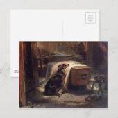 Carte Postale Le deuil en chef de l'ancien berger par Edwin Henr (Devant / Derrière)