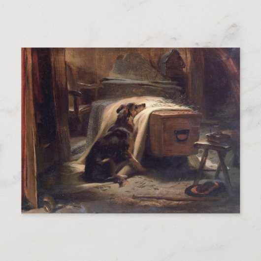 Carte Postale Le deuil en chef de l'ancien berger par Edwin Henr (Devant)