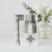 Carte Postale Le deuxième ordre de l'architecture gothique, 1741 (Debout devant)