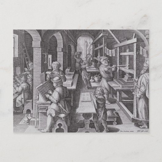 Carte Postale Le développement de l'impression (Devant)