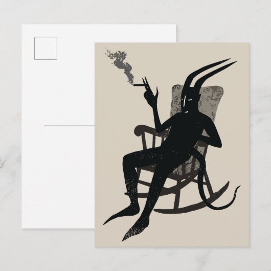 Carte Postale Le Devil’s Break - Dark Humour Wall Art (Devant / Derrière)