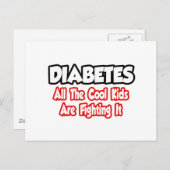 Carte Postale Le Diabète...Tous Les Enfants Cool Le Combattent (Devant / Derrière)