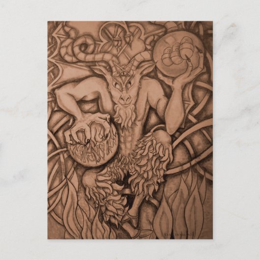 Carte Postale Le diable (Devant)