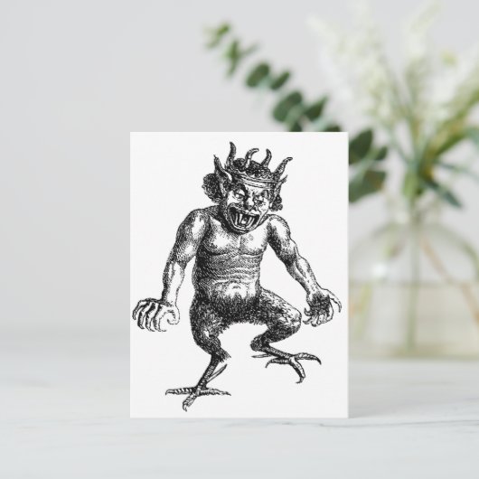 Carte Postale Le diable (Debout devant)