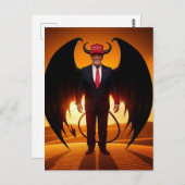 Carte Postale Le Diable dans un Casquette rouge (Devant / Derrière)
