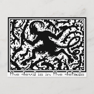 Carte Postale Le diable est dans les détails