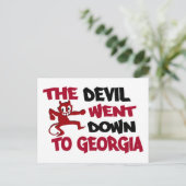 Carte Postale Le diable est descendu en Géorgie (Debout devant)