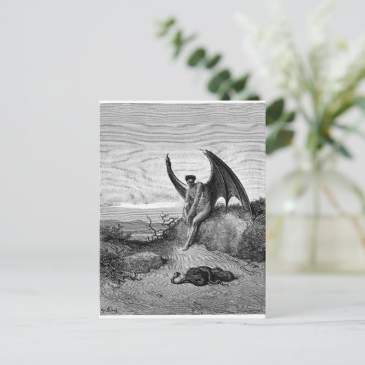 Carte Postale Le diable, Gustave Dore (Debout devant)