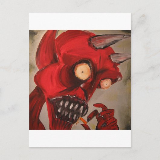 Carte Postale Le diable mange des choux au fromage (Devant)