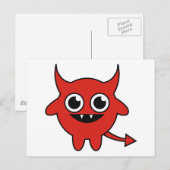 Carte Postale Le diable mignon (Devant / Derrière)