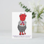 Carte Postale Le diable n'est pas aussi noir que nous le peignon (Debout devant)