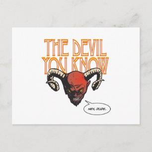 Carte Postale Le Diable Que Vous Connaissez Avec BG