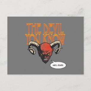 Carte Postale Le diable que vous connaissez Grey BG