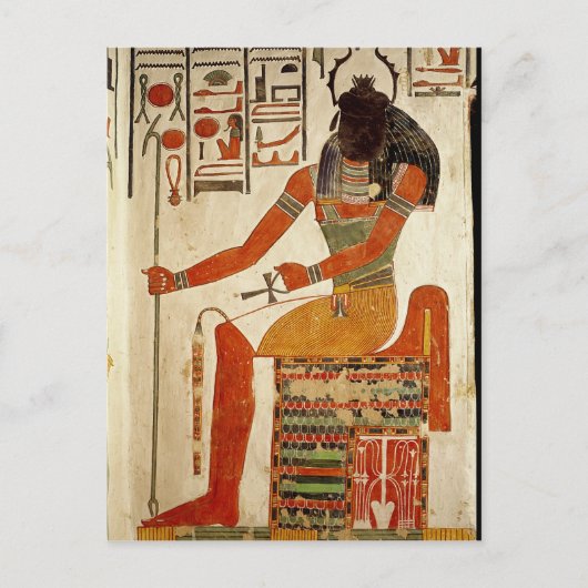 Carte Postale Le dieu, Khepri, du Tombeau de Nefertari (Devant)