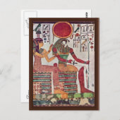 Carte Postale Le Dieu Re-Harakleti Amentit Et La Déesse De (Devant / Derrière)