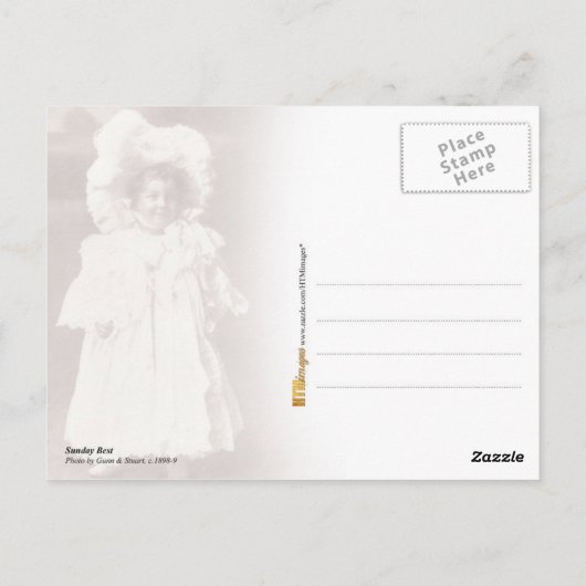 Carte Postale Le dimanche (Dos)