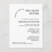 Carte Postale Le dîner de répétition de mariage de bienvenue de  (Devant)