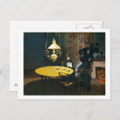 Carte Postale Le Dîner, Une Claude Monet Intérieure (Devant / Derrière)