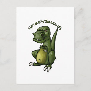 Carte Postale Le dinosaure du Grumpysaurus est grincheux !