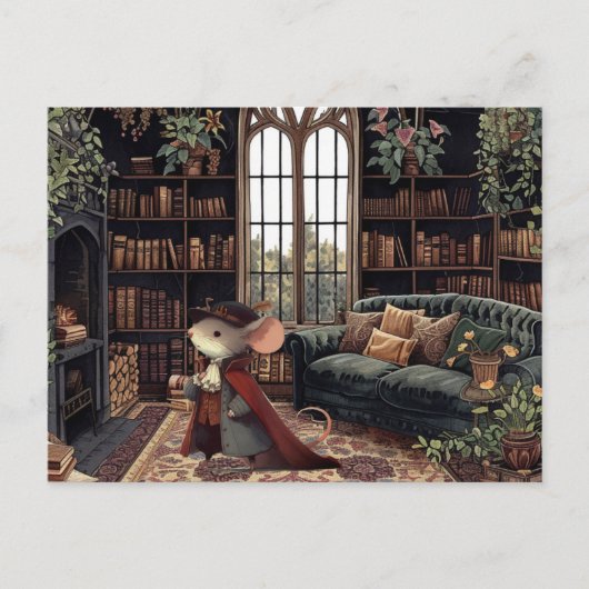 Carte Postale Le diplomate de la souris (Devant)