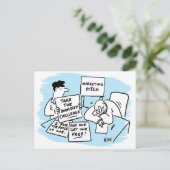 Carte Postale Le directeur marketing endure un argumentaire de v (Debout devant)