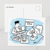 Carte Postale Le directeur marketing endure un argumentaire de v (Devant / Derrière)