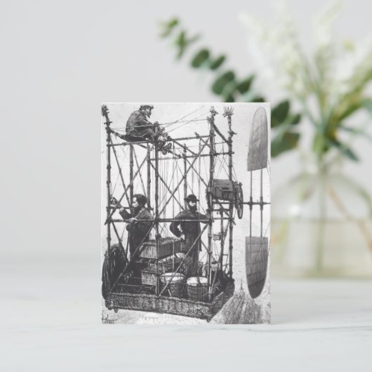 Carte Postale Le Dirigible (Debout devant)