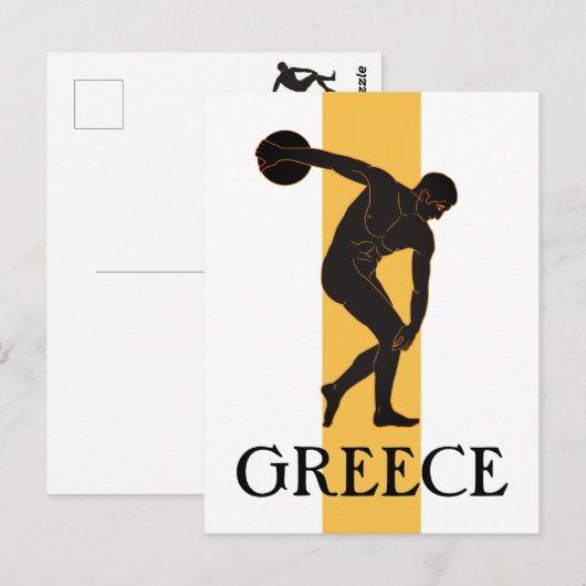 Carte Postale Le Discobolus Grèce (Devant / Derrière)