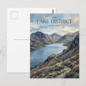 Carte Postale Le District des Lacs Angleterre (Devant / Derrière)