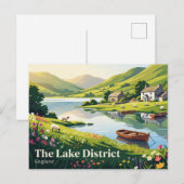 Carte Postale Le district des lacs Royaume-Uni (Devant / Derrière)