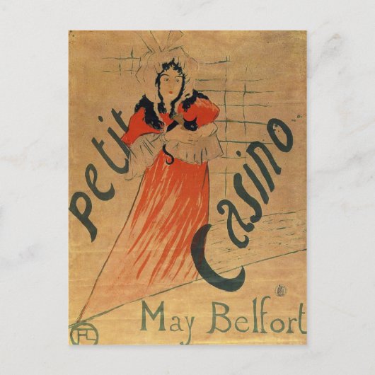 Carte Postale Le divan Japonais par Toulouse-Lautrec (Devant)