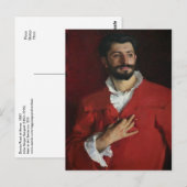 Carte Postale Le docteur Pozzi à la maison par John Singer Sarge (Devant / Derrière)