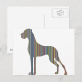 Carte Postale Le dogue de lignée (Devant / Derrière)