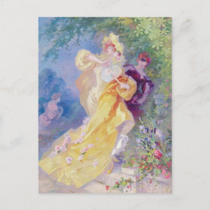 Carte Postale Le Domino jaune, design pour une tapisserie