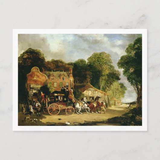 Carte Postale Le Dorking et London Royal Mail quittant le 'Mar (Devant)
