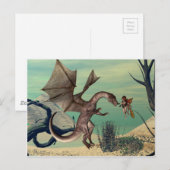 Carte Postale Le dragon (Devant / Derrière)