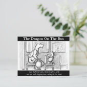 Carte Postale Le Dragon Dans Le Bus. (Debout devant)